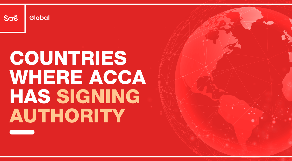 Countries Where ACCA has Signing Authority